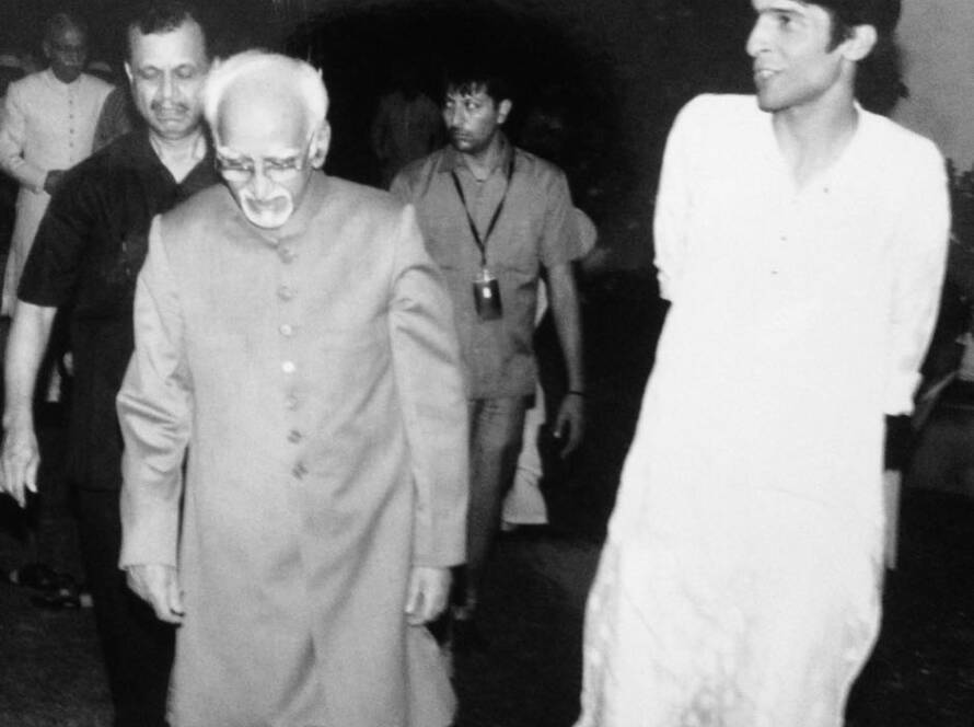 With the Vice President of India, Hon'ble Shri Hamid Ansari.